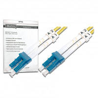 Оригінал! Оптичний патчкорд Digitus LC/UPC-LC/UPC,9/125,OS2(Singlemode),Duplex,2m (DK-2933-02) - Вища Якість!