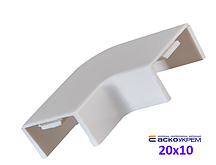 Кут плоский 20x10 мм для короба