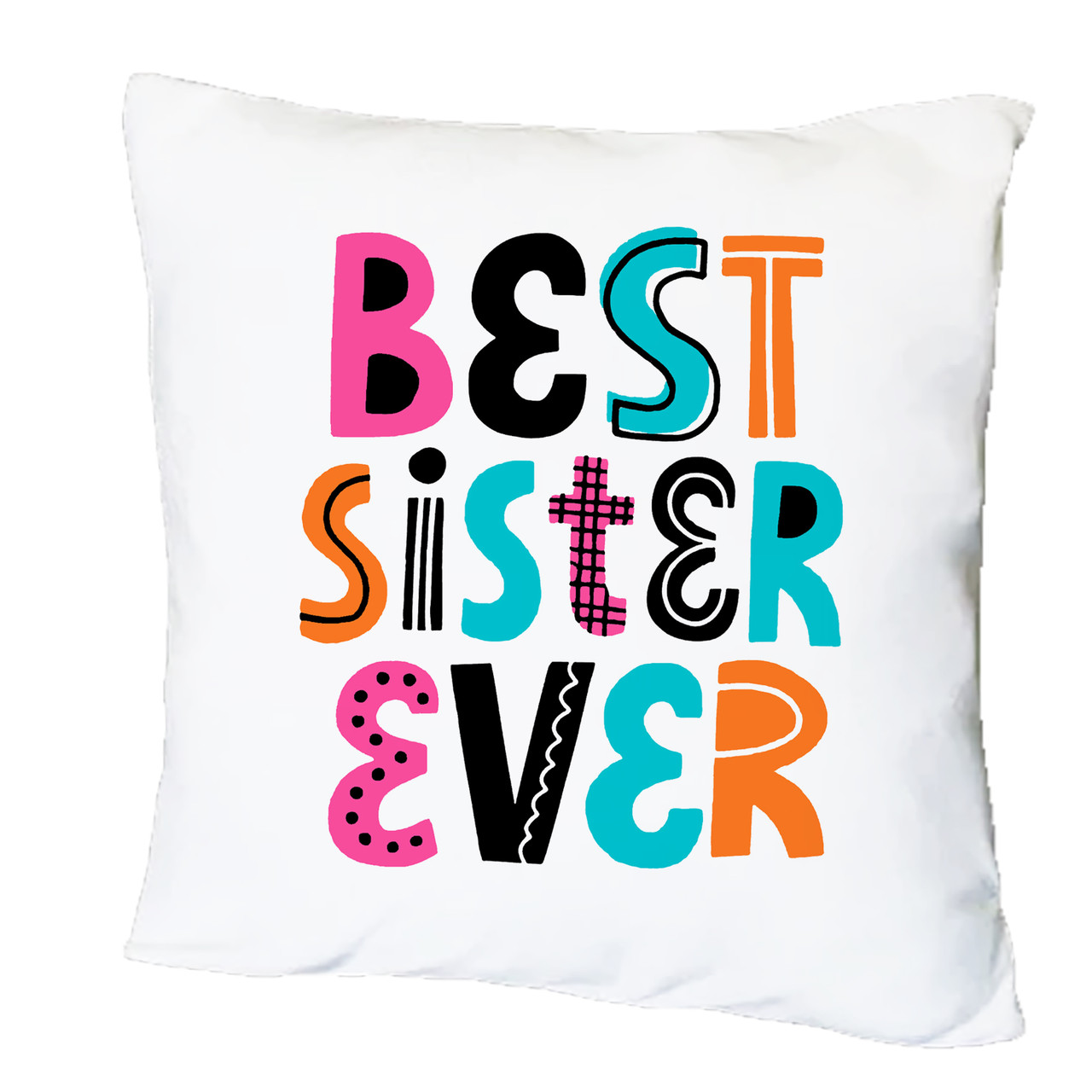 Подушка з друком "Best sister ever" (26124), фото 1