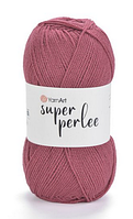 Пряжа Super perle Yarnart-219 клюква