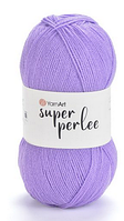 Пряжа Super perle Yarnart-223 бузковий