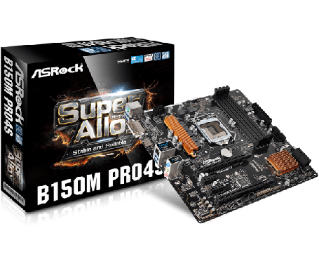 Материнська плата ASRock B150M Pro4S LGA 1151v1 (B150M Pro4S) Б/В, фото 1
