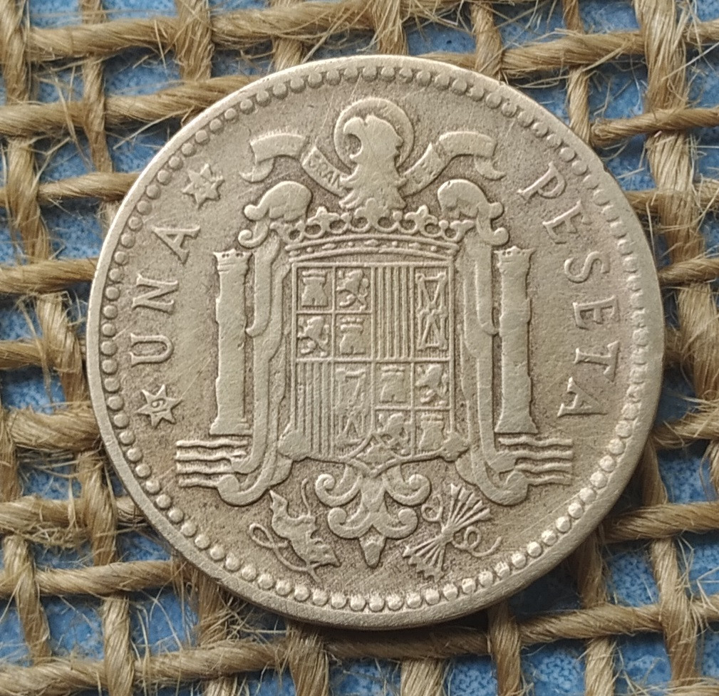 1 песета 1953 року. (61)  Iспанiя