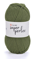 Пряжа Super perle Yarnart-39 хакі