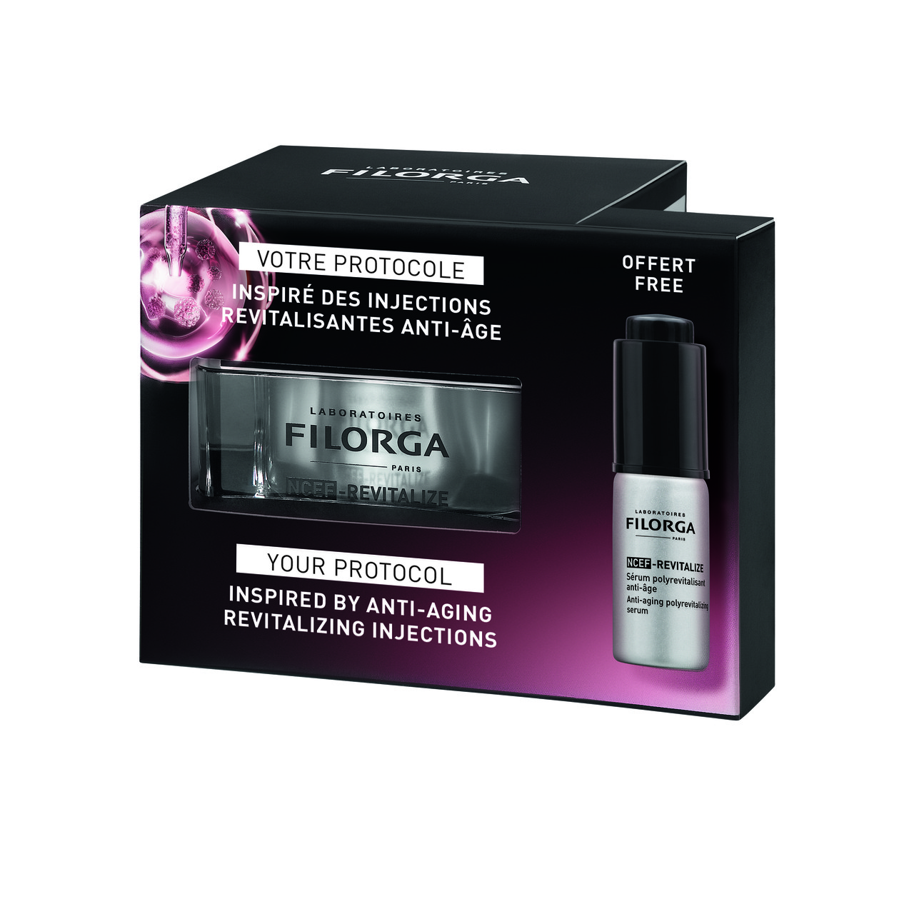 Філорга Набір Відновлюючий антивіковий крем NCEF Revitalize 50 мл + сироватка 5 мл