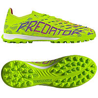 Футбольні сороконіжки Adidas Predator League Tf ID3770, Салатовий, Розмір (EU) — 40 2/3