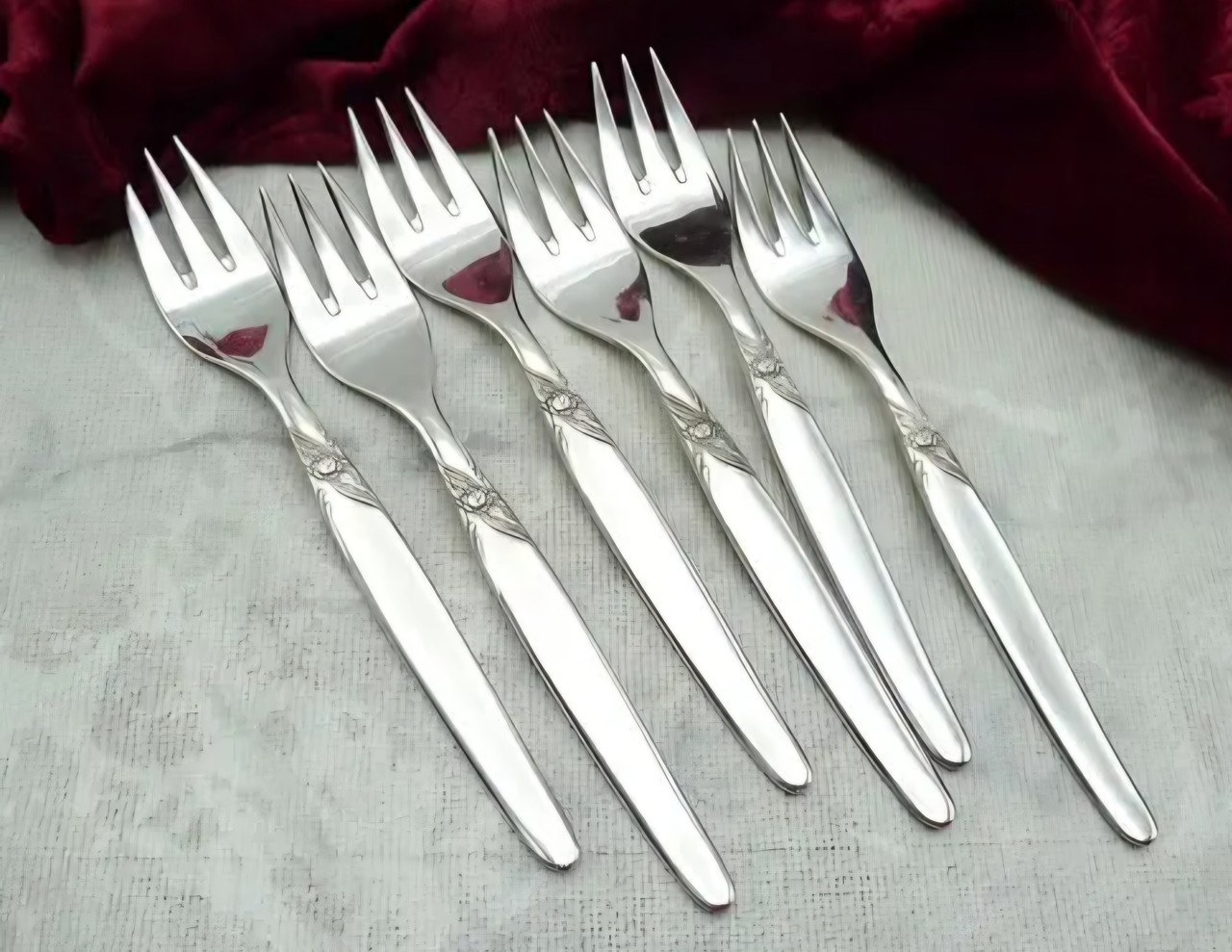 Срібні виделки десертні, фото 1