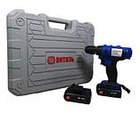 Акумуляторний дриль-шурупокрут Вітязь ДА-18-2 ЛН з великим набором інструментів, фото 2