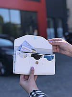 Шкіряний гаманець GRASE білий