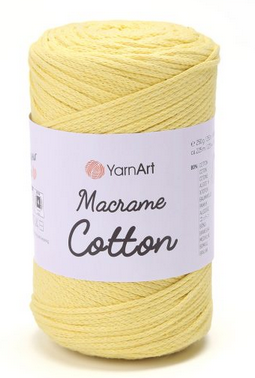 Пряжа Macrame Cotton-754 світло-жовтий, фото 1