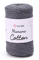 Пряжа Macrame Cotton-758 темно-сірий