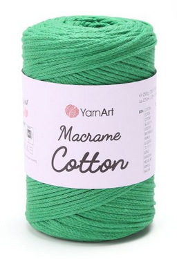 Пряжа Macrame Cotton-759 зелений, фото 1