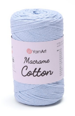 Пряжа Macrame Cotton-760 блакитний, фото 1