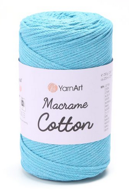 Пряжа Macrame Cotton-763 бірюза, фото 1