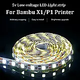 LED-підсвітка для Bambu Lab P1 Series, 5V, 120 LED, 150cm, GH1.25-2pin / Світлодіодна стрічка самоклейна, фото 3