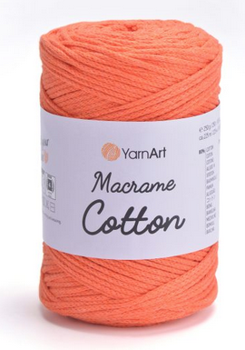 Пряжа Macrame Cotton-770 померанчевий, фото 1