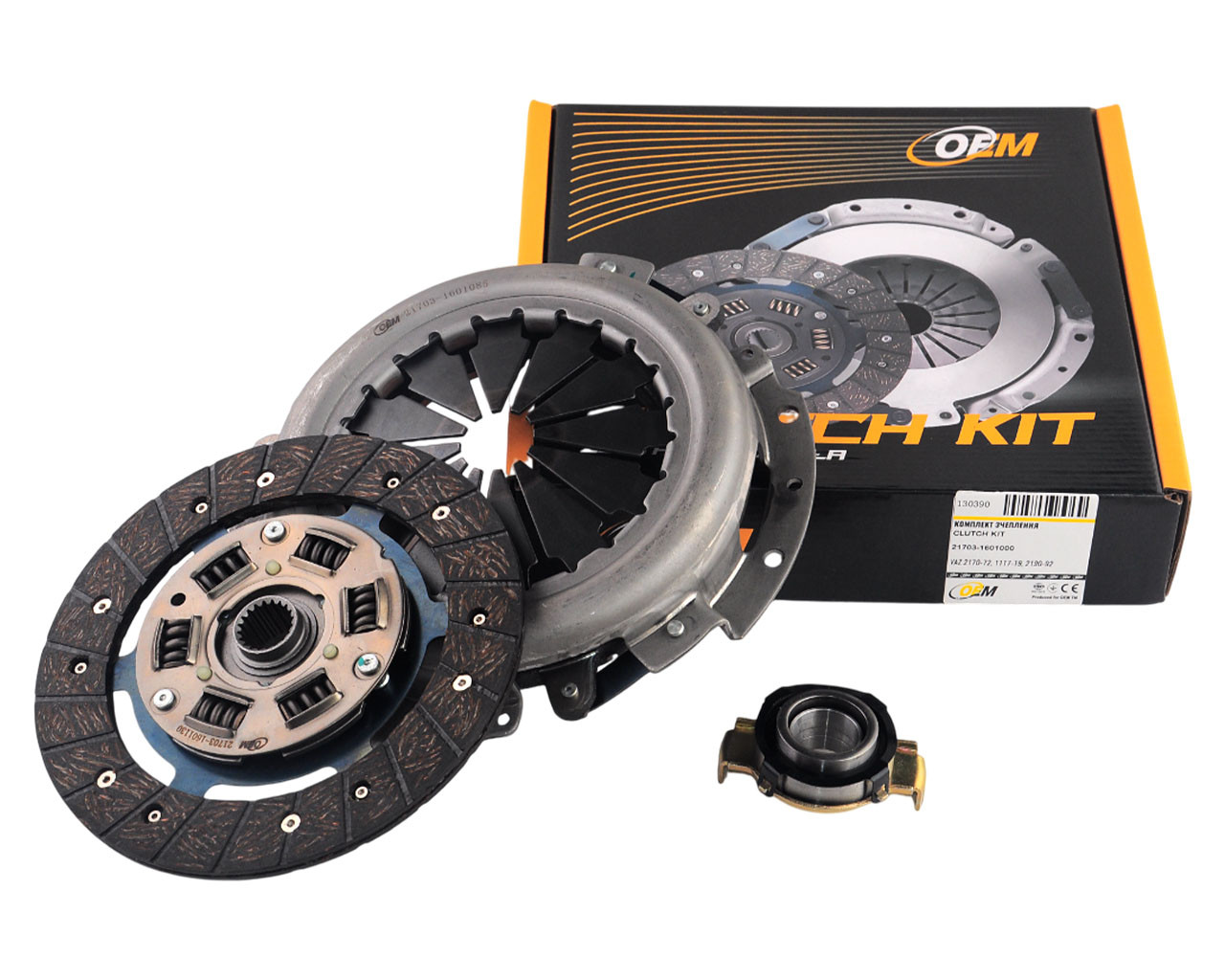 Комплект зчеплення ВАЗ 2170-72, 1117-19, 2190-92 (2110-12 усил.) (диск натискний, ведений, підшипник)