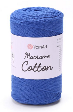 Пряжа Macrame Cotton-772 синій, фото 1