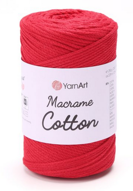 Пряжа Macrame Cotton-773 червоний, фото 1