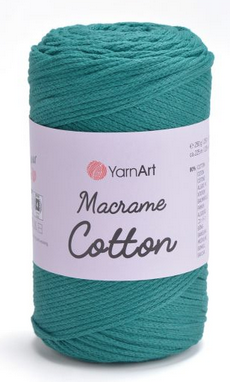 Пряжа Macrame Cotton-783 морська хвиля, фото 1