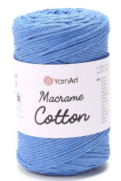 Пряжа Macrame Cotton-786 синій, фото 1