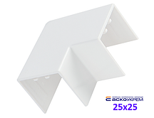 Кут плоский 25x25 мм для короба