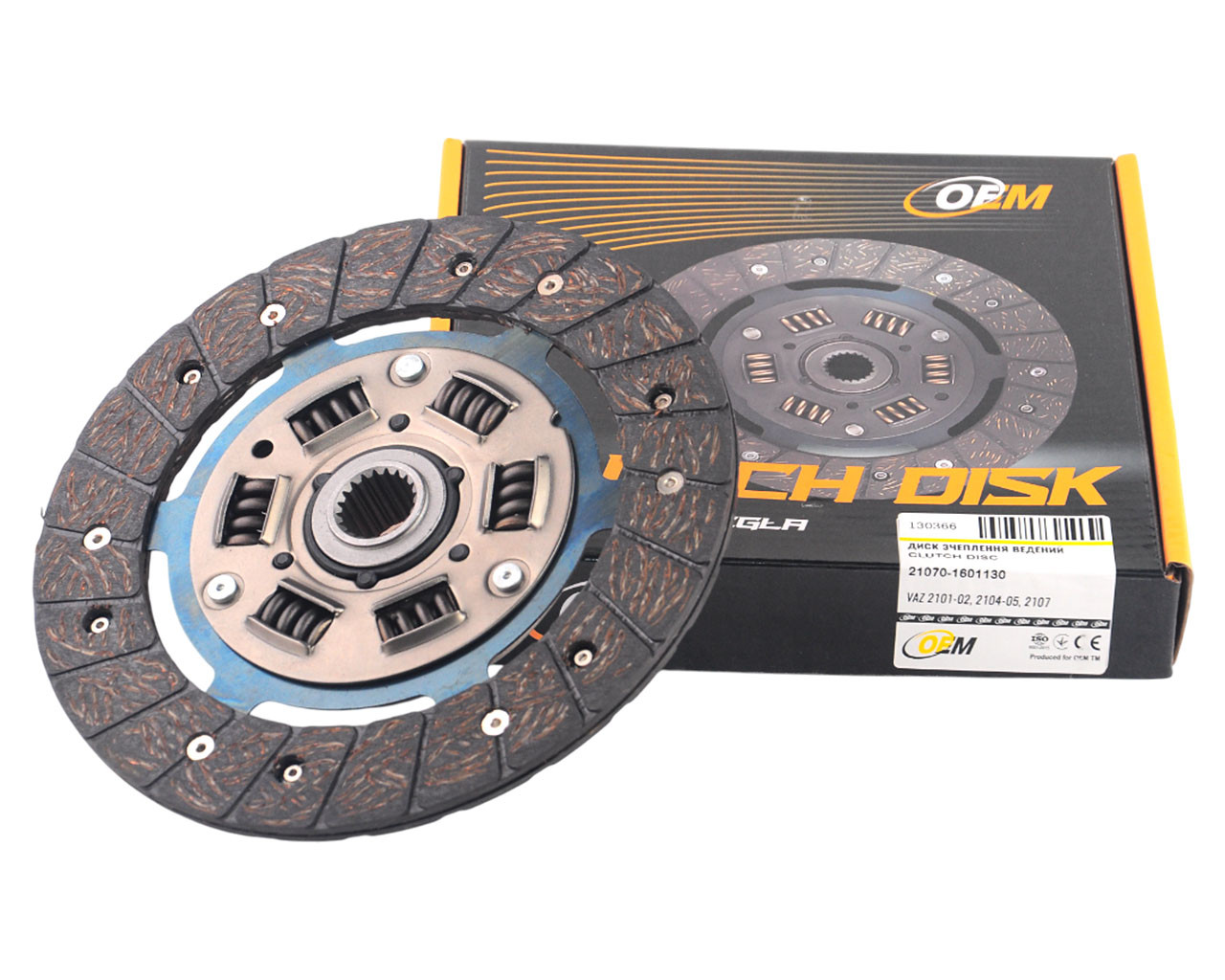 Диск зчеплення ведений ВАЗ 2101-02, 2104-05, 2107, фото 1