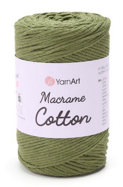 Пряжа Macrame Cotton-787 олива, фото 1