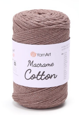 Пряжа Macrame Cotton-791 коричневий, фото 1
