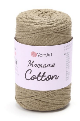 Пряжа Macrame Cotton-793 беж із зеленцою, фото 1