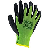 Рукавиці робочі з латексним покриттям 10й розмір (XL), RTELA LB