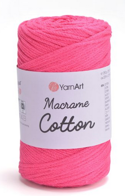 Пряжа Macrame Cotton-80 3яскрава малина, фото 1