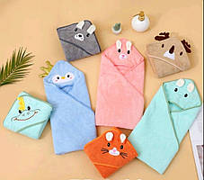 Рушник мікрофібра дитяче з куточком  80х80 оптом