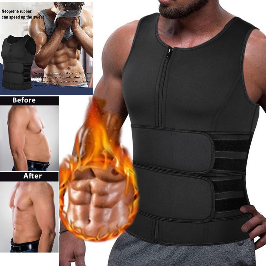 Чоловічий неопреновий жилет Body Shaper Tank Tops XL Black, фото 1