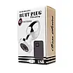 Анальна пробка з вібро Rechargeable Butt Plug USB 10 Functions - Silver, фото 3