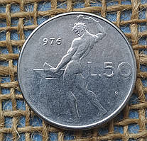 50 лiр 1976 року. Iталiя