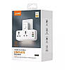 Мережний фільтр перехідник LDNIO SC231І функція швидкого заряджання з нічником з USB на 2 розетки, фото 8