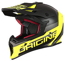 Мотошолом Origine Hero MX Black  Fluo Yellow