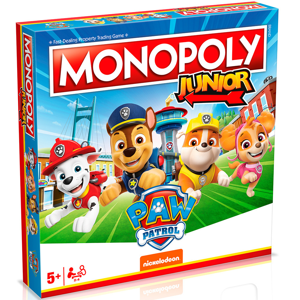 Настільна гра PAW PATROL Movie - Monopoly Junior EN (Щенячий патруль)
