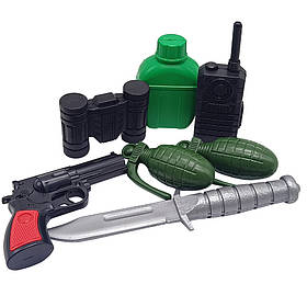 Ігровий набір зі зброєю Colorplast М18-3, 7 предметів, Toyman