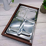 Велика містка дерев'яна чабань «Сонце сходу» - Ясень - світле дерево (54 × 31,5 см), фото 3