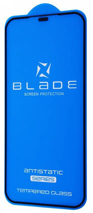 Захисне скло iPhone 12 Pro Max (6.7) black frame Blade Antistatic, фото 1