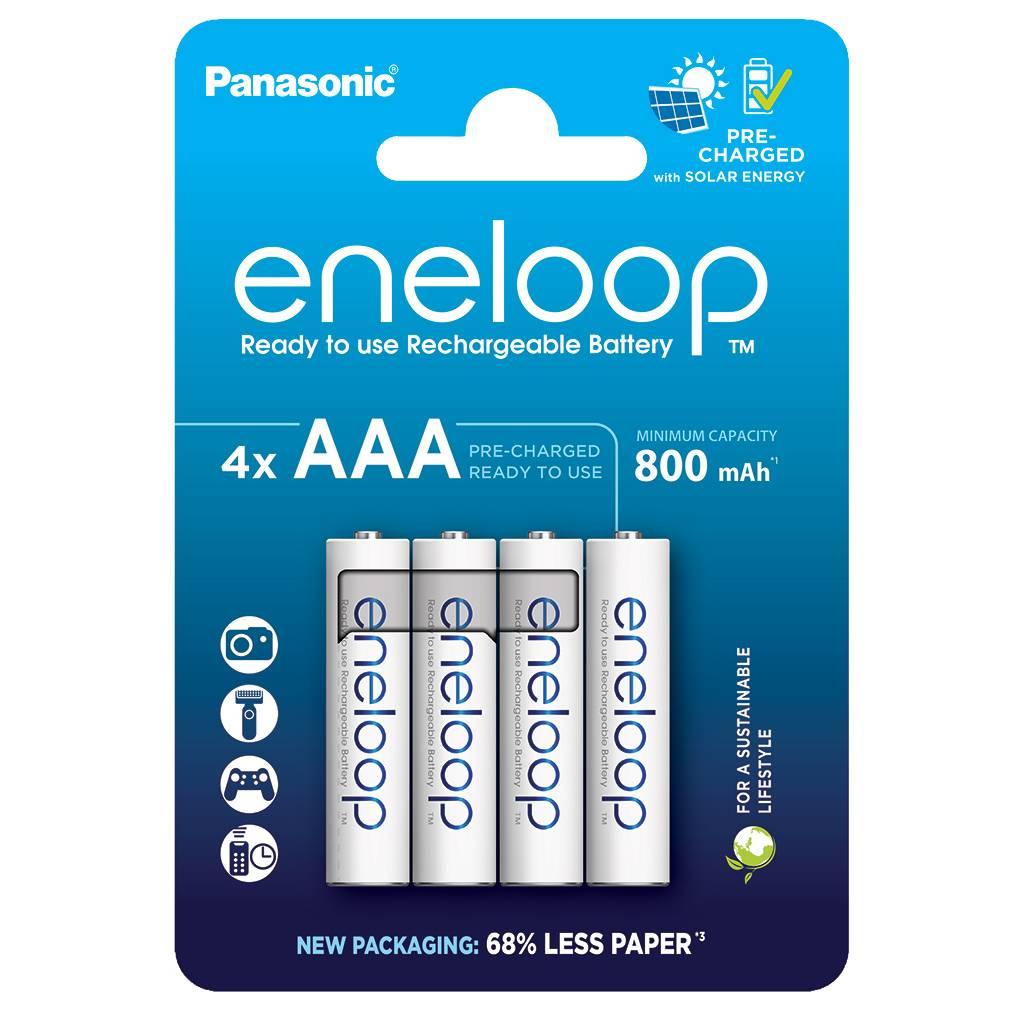 Акумулятори Panasonic Eneloop AAA/HR03 NI-MH 800 mAh BL 4 шт. DS, фото 1