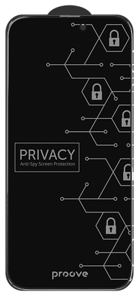 Захисне скло iPhone 12/12 Pro (6.1) black frame Proove Privacy, фото 3