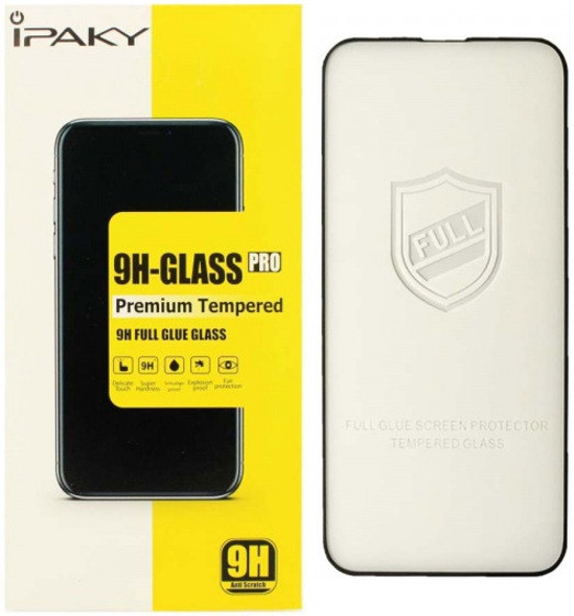 Захисне скло iPhone 13/13 Pro/14 (6.1) black frame iPaky