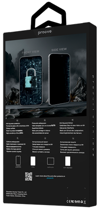 Захисне скло iPhone 15 Pro Max (6.7) black frame Proove Privacy, фото 4