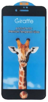 Захисне скло iPhone 7/8/SE2020 black frame Giraffe Antistatic, фото 3