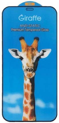 Захисне скло iPhone XR/11 black frame Giraffe Antistatic, фото 3