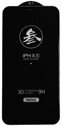 Захисне скло iPhone XR/11 black frame GL-27 Remax, фото 3