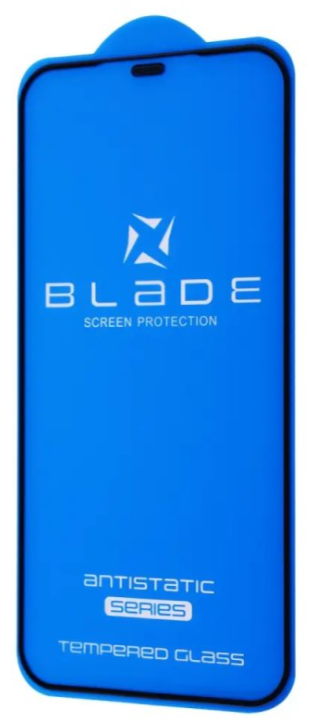 Захисне скло iPhone 12/12 Pro (6.1) black frame Blade Antistatic